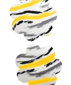 GE Apparel Yellow Splash Petal Pasties