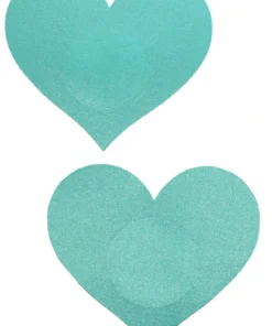 GE Apparel Light Blue Heart Nipple Pasties