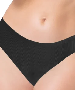 Seven Til Midnight Black Shadow Stripe Thong Panty 7 Seven Til Midnight Black Shadow Stripe Thong Panty