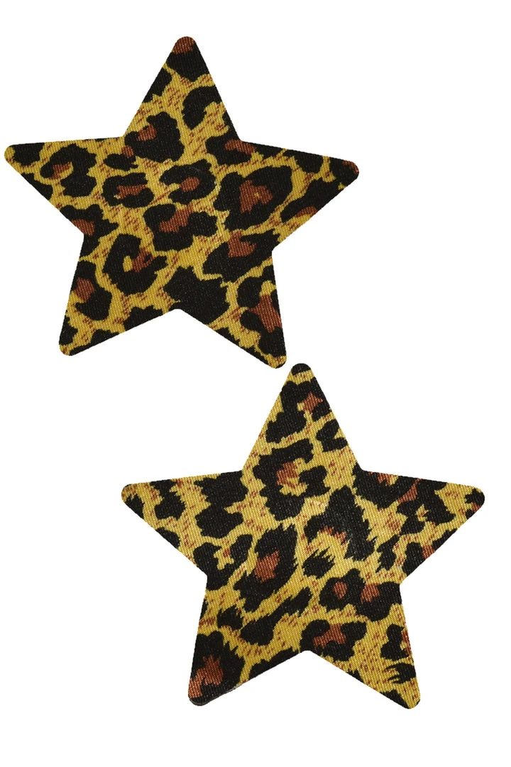 GE Apparel Leopard Print Star Pasties 1 GE Apparel Leopard Print Star Pasties