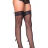 Leg Avenue Fishnet Lace-Up Panty & Backseam Stockings Lingerie
