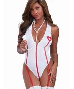 Dreamgirl Care Cutie Sexy Nurse Lingerie Teddy