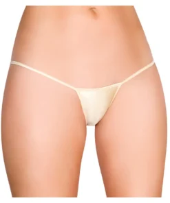 Roma Costume Nude 'Y' Back Micro Thong Bikini Bottom Panties