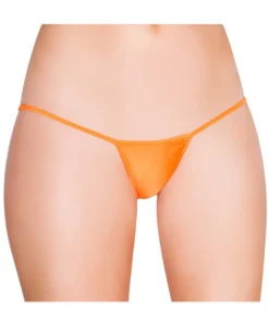 Roma Costume Panties Orange 'Y' Back Micro Thong Bikini Bottom