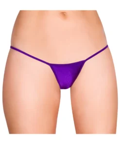 Roma Costume Purple 'Y' Back Micro Thong Bikini Bottom