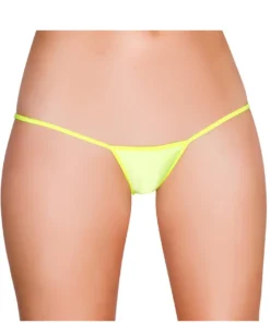 Roma Panties Yellow 'Y' Back Micro Thong Bikini Bottom