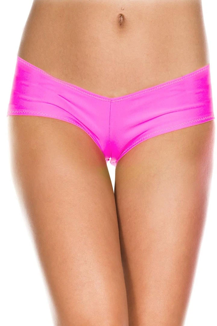 Music Legs Panties Neon Pink Micro Mini Booty Shorts 1 Music Legs Panties Neon Pink Micro Mini Booty Shorts