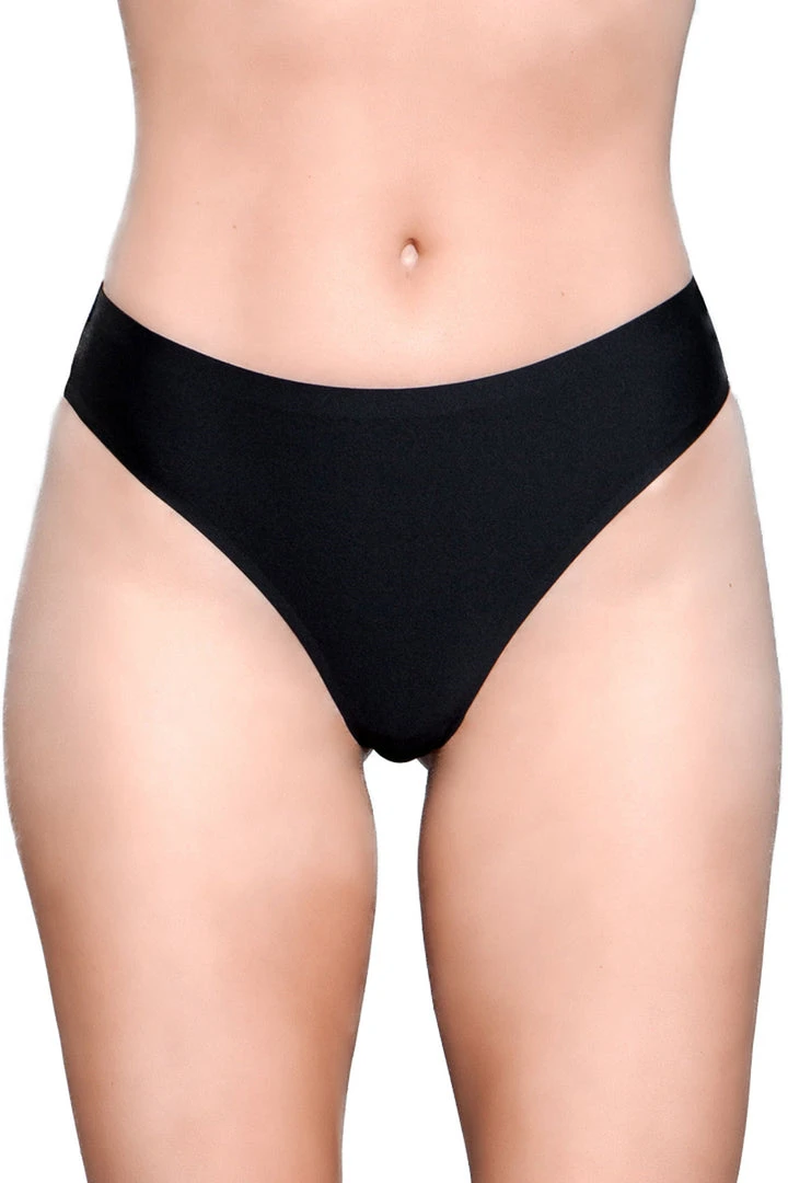 Be Wicked Black Microfiber Thong Panty 4 Be Wicked Black Microfiber Thong Panty