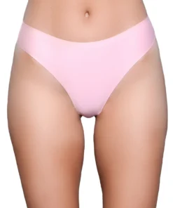 Be Wicked Panties Pink Microfiber Thong Panty