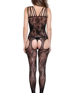 Be Wicked Rosy Cheeks Crotchless Body Stocking Lingerie