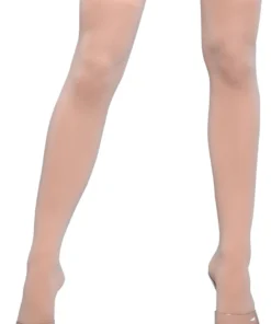Be Wicked Hosiery Light Beige Opaque Thigh Highs