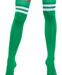 Be Wicked Going Pro Green Thigh Highs