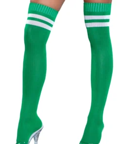Be Wicked Going Pro Green Thigh Highs