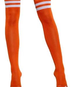 Be Wicked Going Pro Orange Thigh Highs