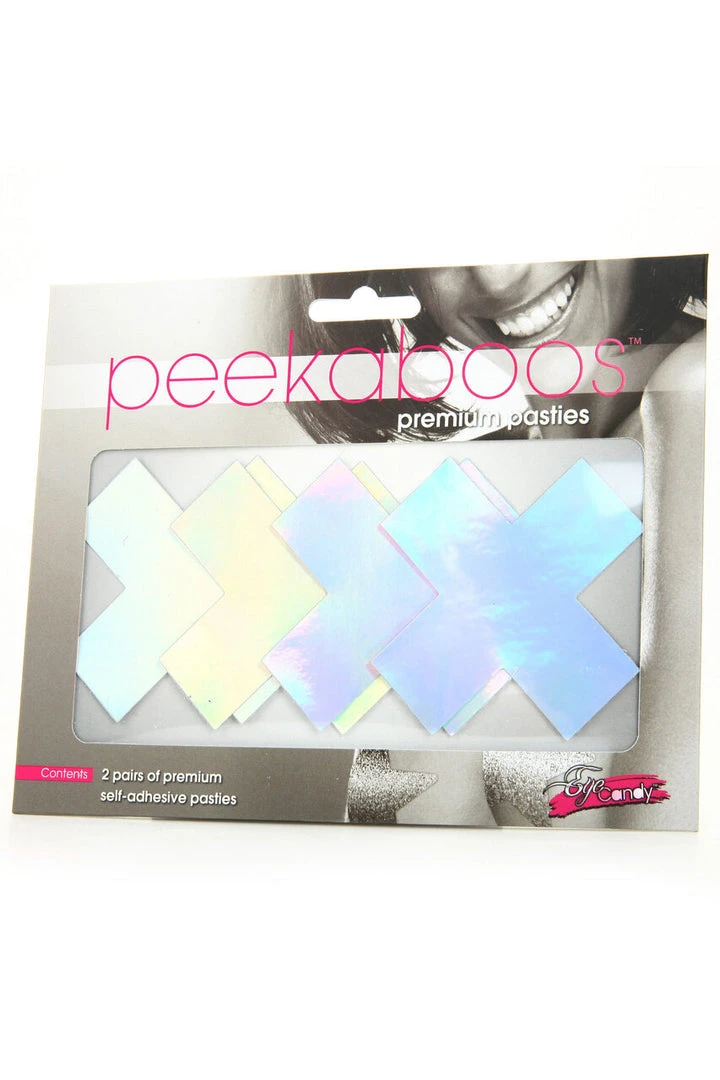 XGEN Iridescent X Nipple Pasties Lingerie 1 XGEN Iridescent X Nipple Pasties Lingerie