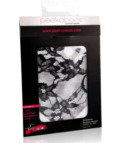 XGEN Lingerie Black Lace Heart Nipple Pasties