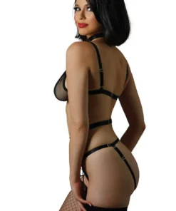 Allure Lingerie Black Touch Me If You Dare Teddy