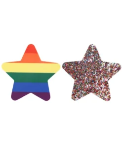 XGEN Pride And Rainbow Glitter Stars Nipple Pasties