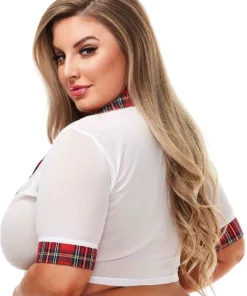 XGEN Red Teacher Pet Schoolgirl Top Lingerie