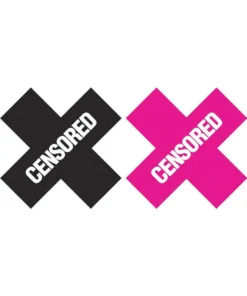 XGEN Censored - Black-Pink Nipple Pasties