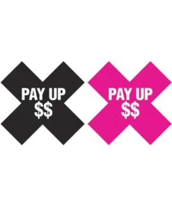 XGEN Pay Up - Black-Pink Nipple Pasties Lingerie