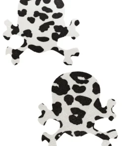 GE Apparel Cow Print Skull Nipple Pasties