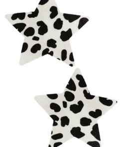 GE Apparel Cow Print Star Nipple Pasties
