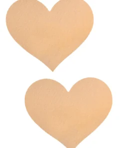 GE Apparel Beige Heart Nipple Pasties