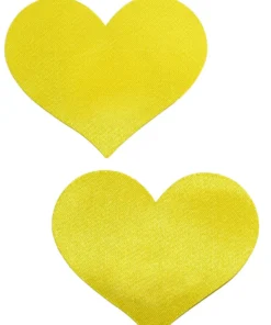 GE Apparel Yellow Mini Heart Nipple Pasties
