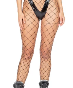 Roma Costume Panties High Rise Latex Shorts With Buckle Closure