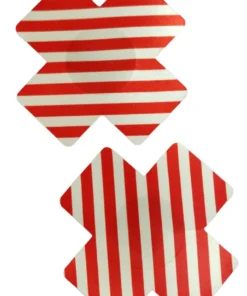 GE Apparel Red And White X Pasties