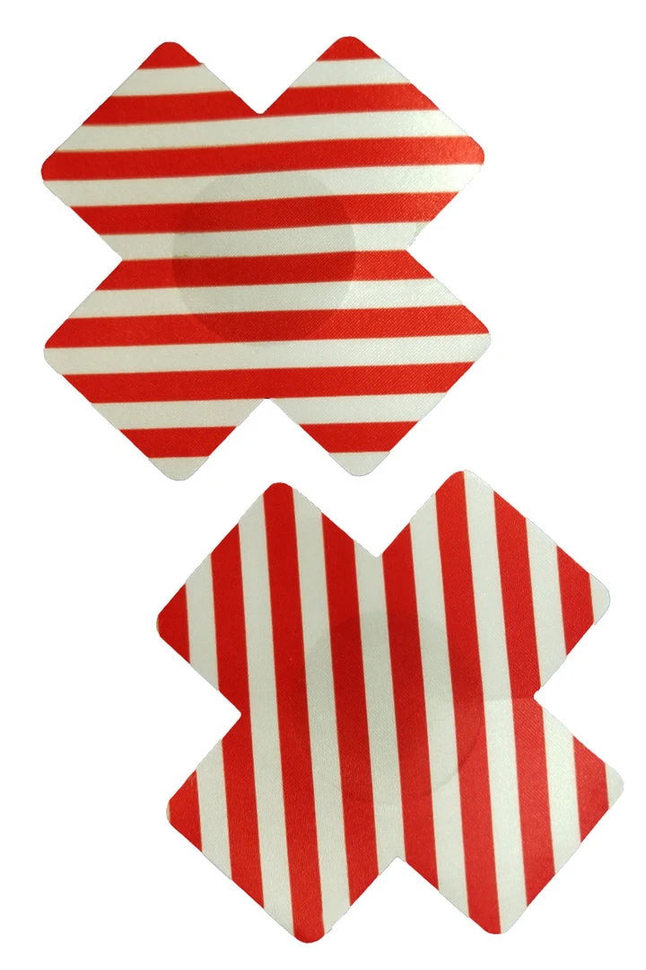 GE Apparel Red And White X Pasties 2 GE Apparel Red And White X Pasties