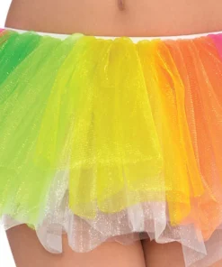 AMSCAN Neon Rainbow Tulle Tutu