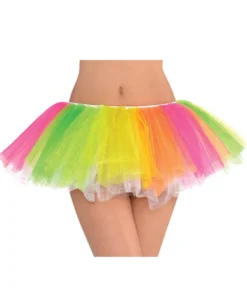 AMSCAN Neon Rainbow Tulle Tutu