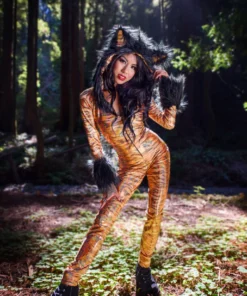 3WISHES Metallic Hooded Tiger Costume