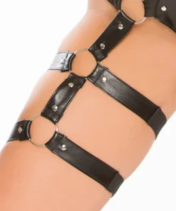 Allure Untamed Heart Faux Leather Playsuit 8 Allure Untamed Heart Faux Leather Playsuit