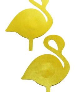 GE Apparel Yellow Flamingo Nipple Pasties