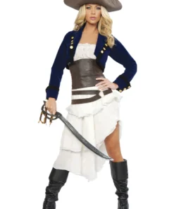 Roma Costume Sexy Halloween Costumes Blue Seas Pirate Costume