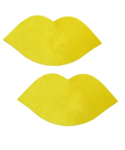 GE Apparel Yellow Lips Nipple Pasties