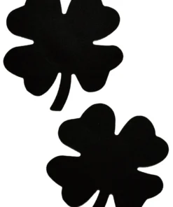 GE Apparel Black Mini Shamrock Nipple Pasties