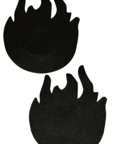 GE Apparel Black Flame Nipple Pasties