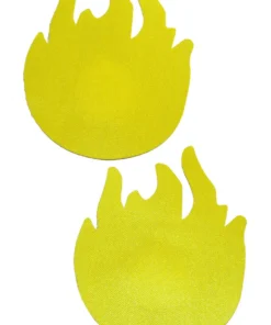 GE Apparel Yellow Flame Nipple Pasties