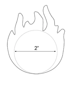 GE Apparel Blue Flame Nipple Pasties