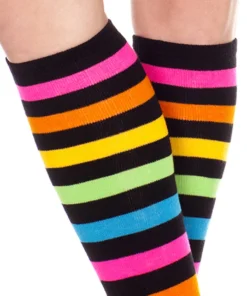 Music Legs Rainbow Knee High Sock Stockings Hosiery