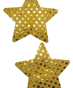 GE Apparel Gold Star Sequin Nipple Pasties