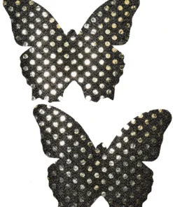 GE Apparel Black Sequin Butterfly Pasties