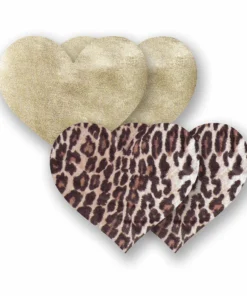 Entrenue Dominico Leopard Heart Pasties