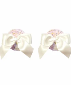 Entrenue Marilyn White Bow Pasties
