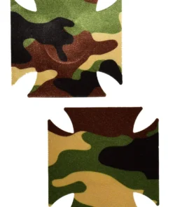 GE Apparel Double Cross Camouflage Nipple Pasties