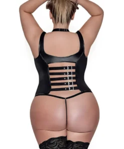 Magic Silk Black Harlot Cupless Corset